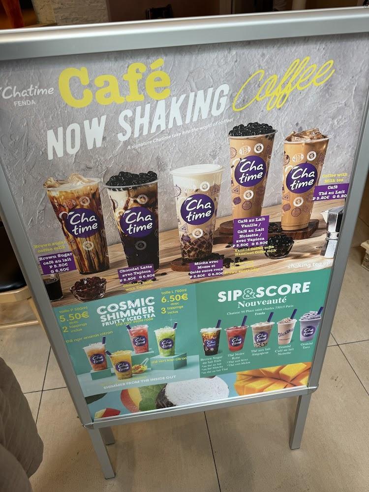 Chatime bubble tea - Vavin 75006 - Menu Image 1