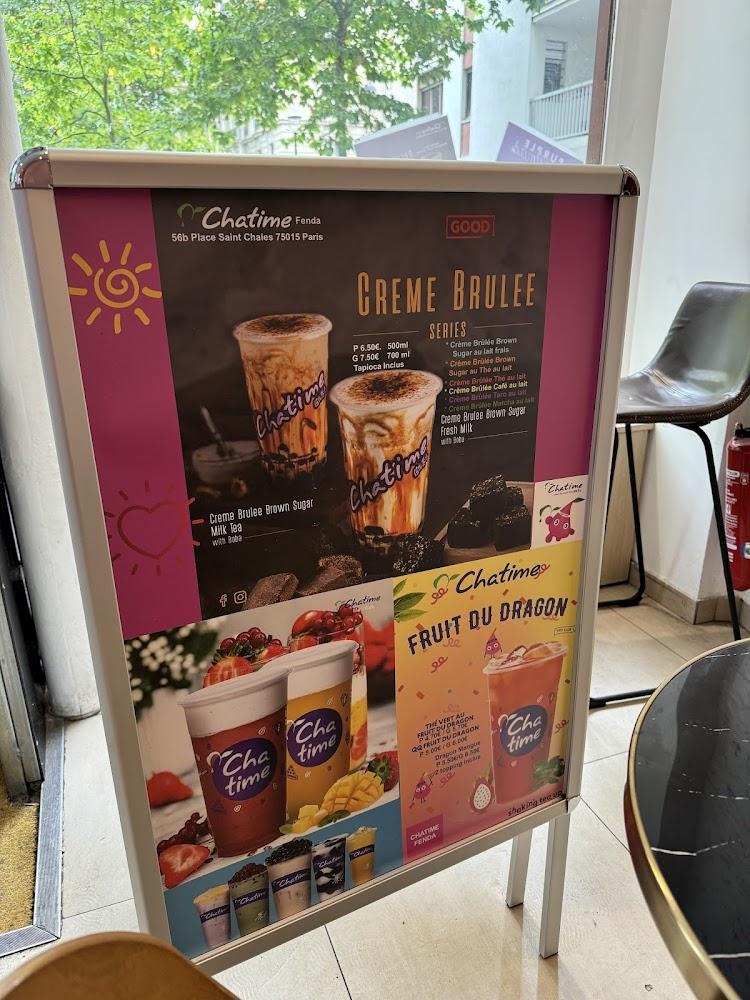Chatime bubble tea - Vavin 75006 - Menu Image 2
